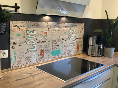 Spritzschutz Küche Musteroptik