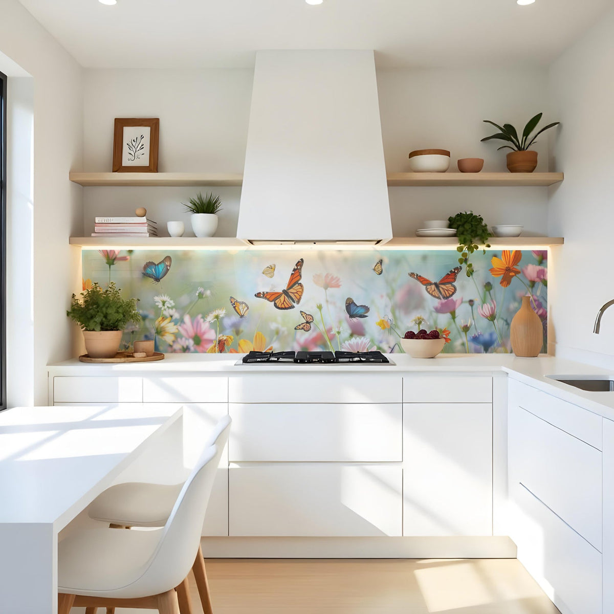 Küchenrückwand Blumenfeld