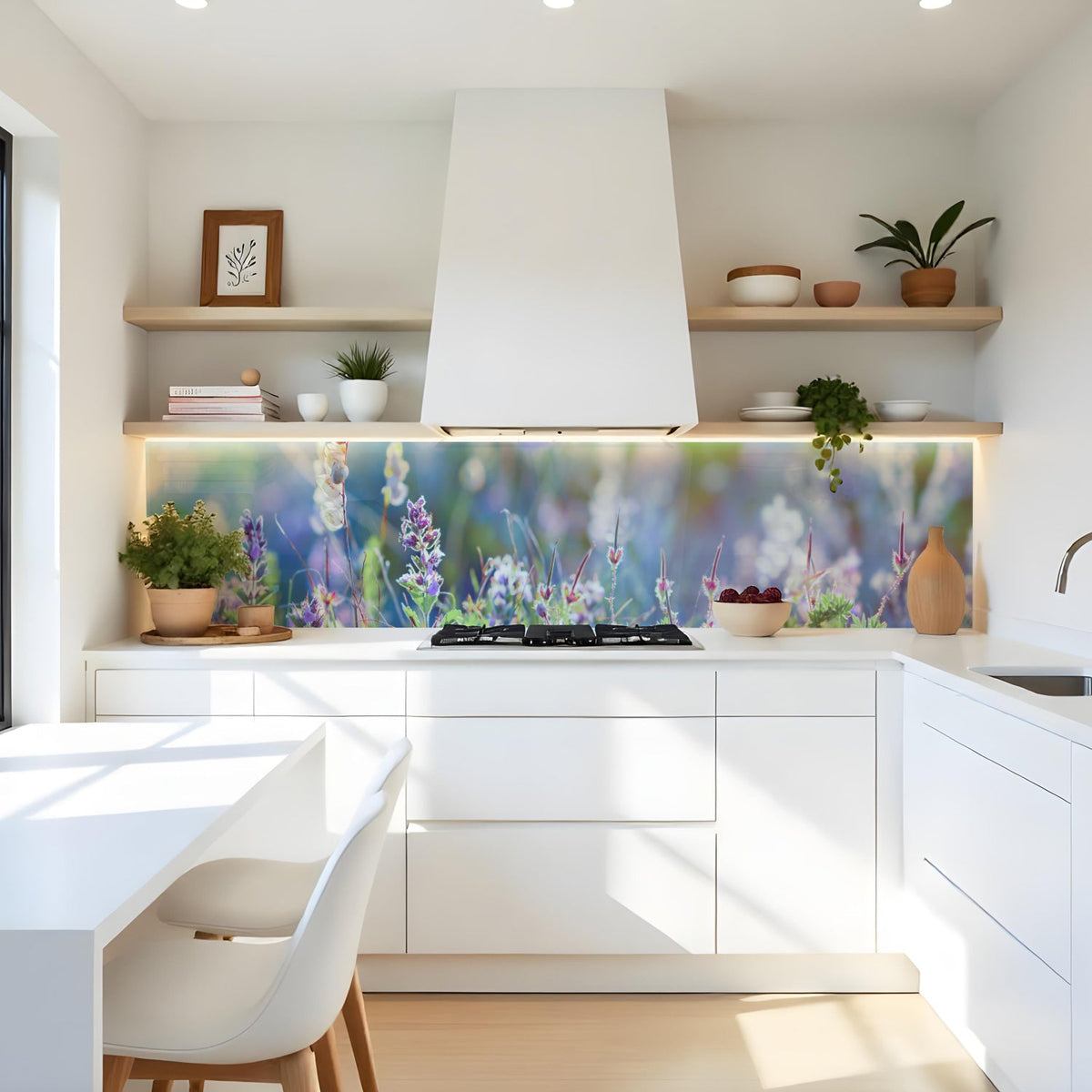 Küchenrückwand Blumenfeld