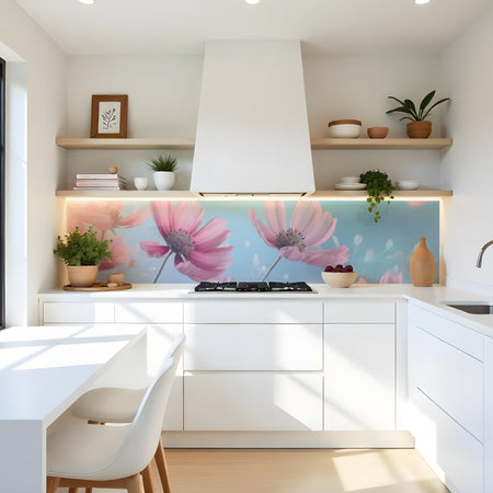 Küchenrückwand Blumenfeld