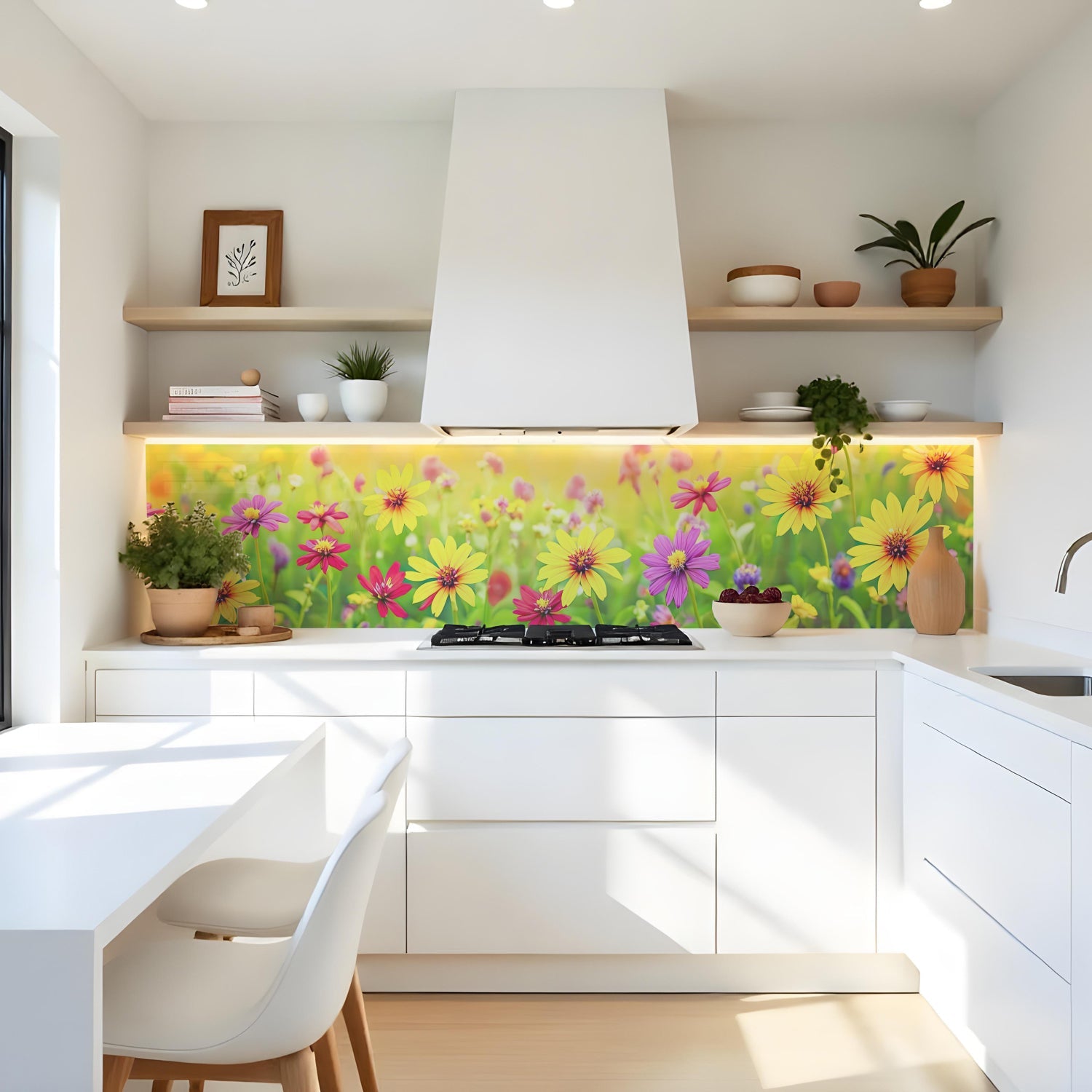 Küchenrückwand Blumen