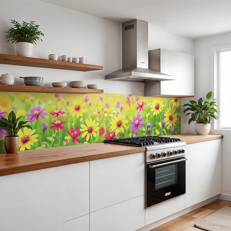 Küchenrückwand Blumen