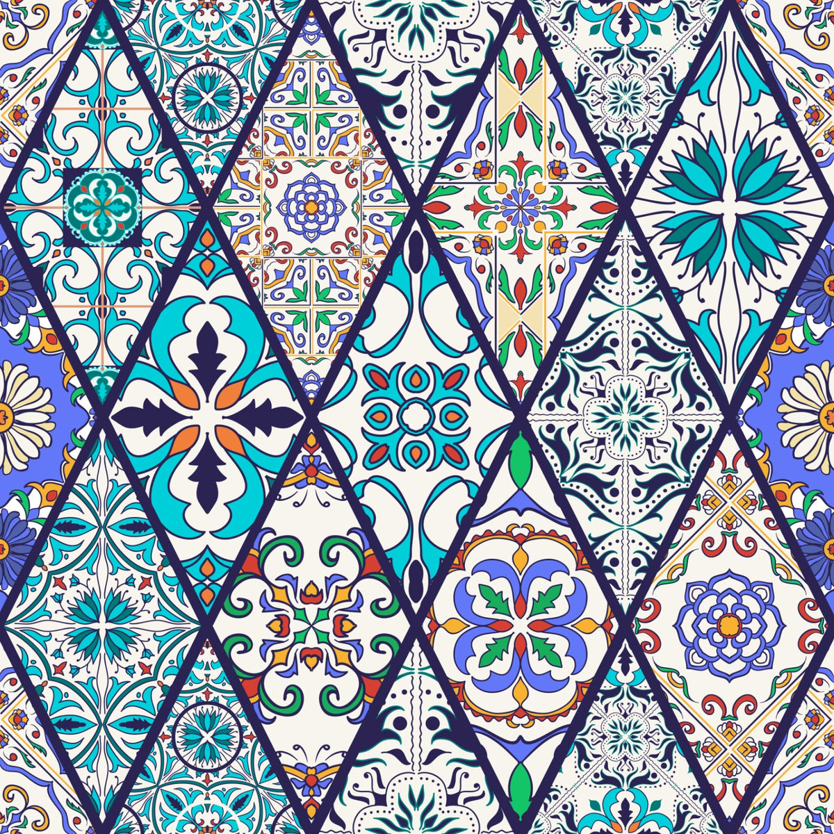 Badrückwand Patchwork