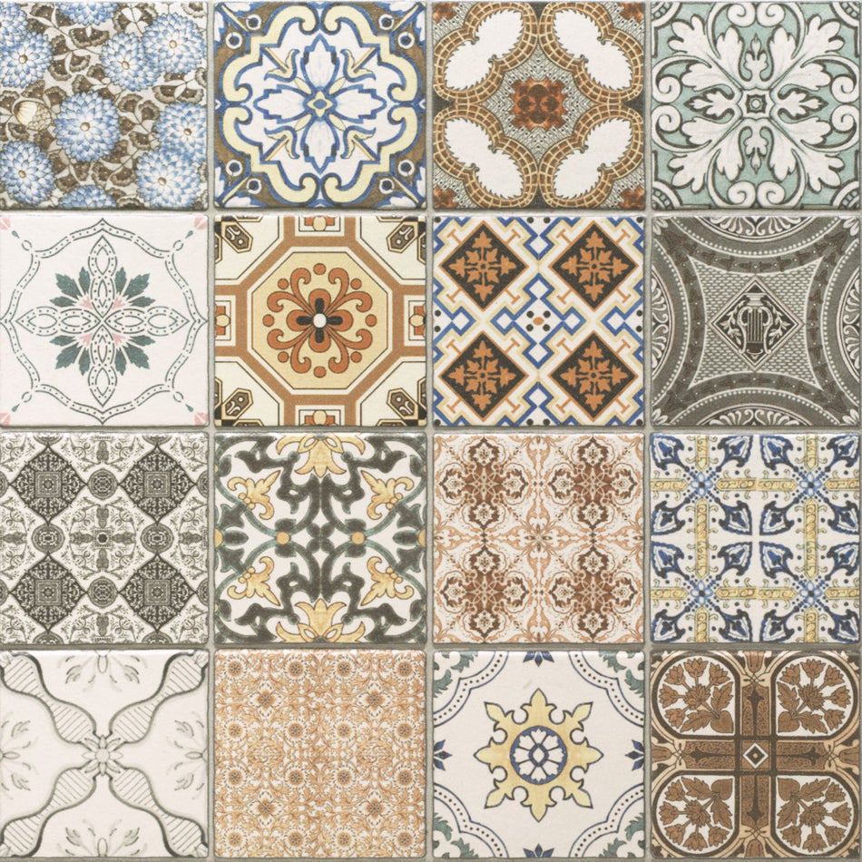 Badrückwand Patchwork