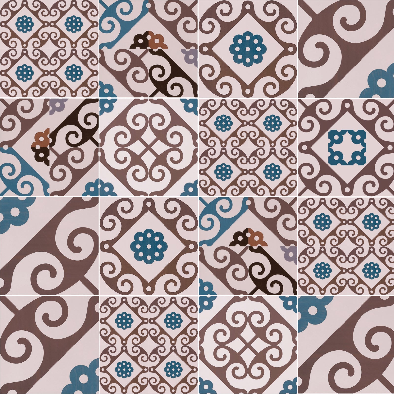 Badrückwand Patchwork