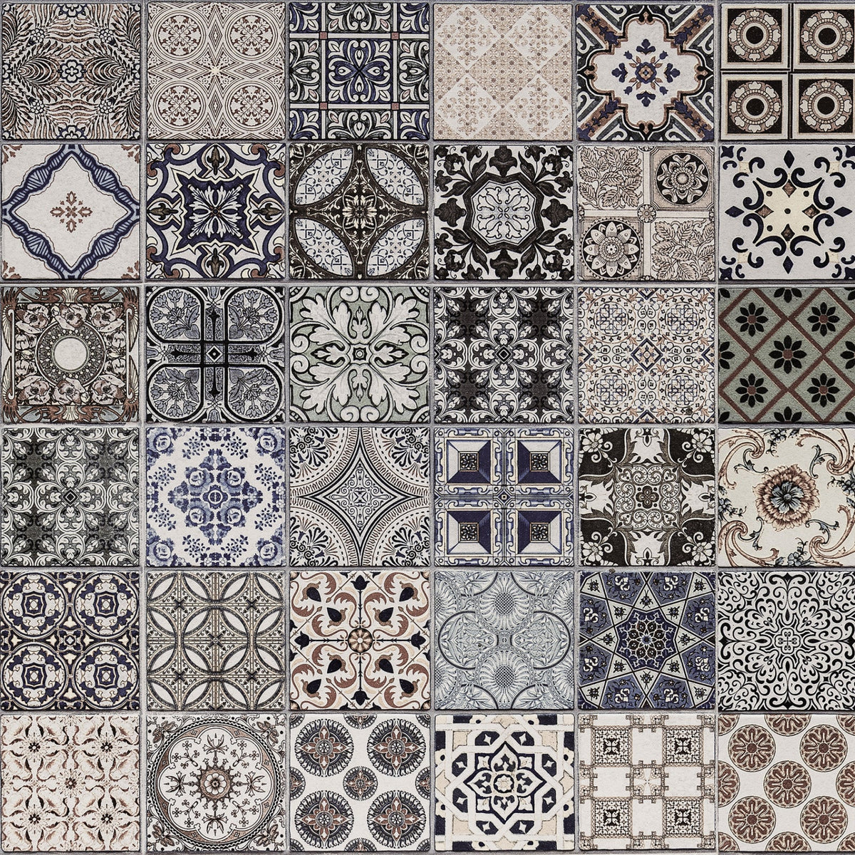 Badrückwand Patchwork