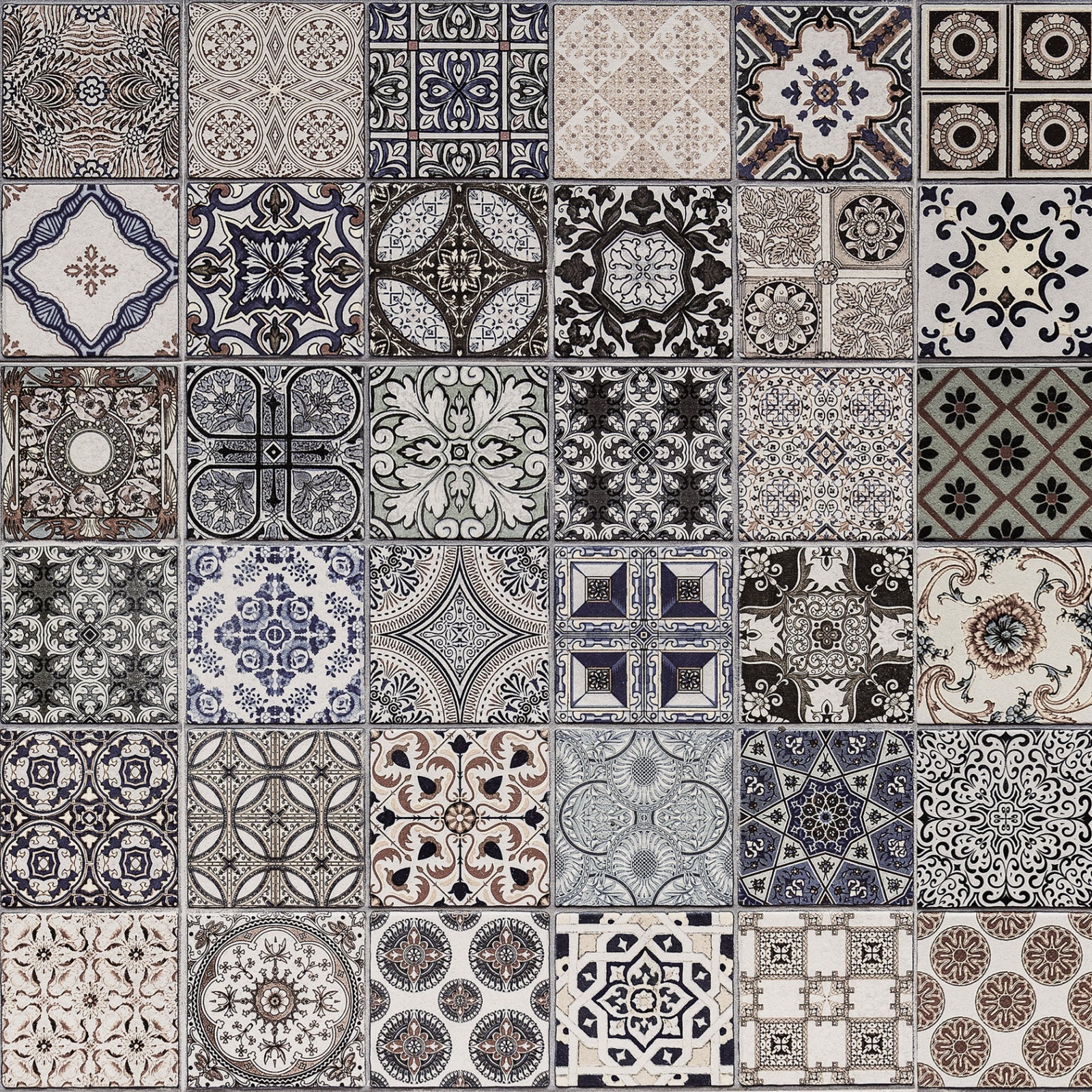 Badrückwand Patchwork