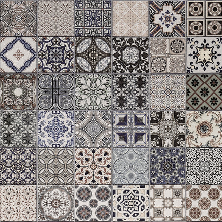 Badrückwand Patchwork