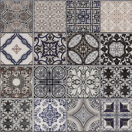 Badrückwand Patchwork