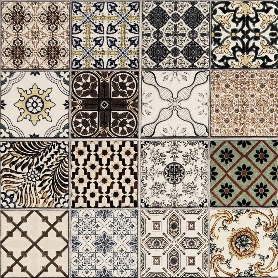 Badrückwand Patchwork