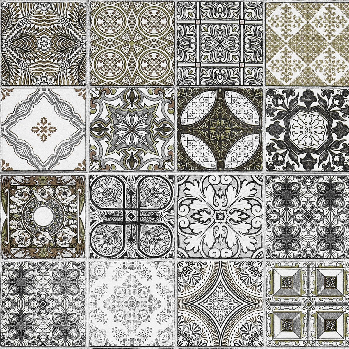 Badrückwand Patchwork