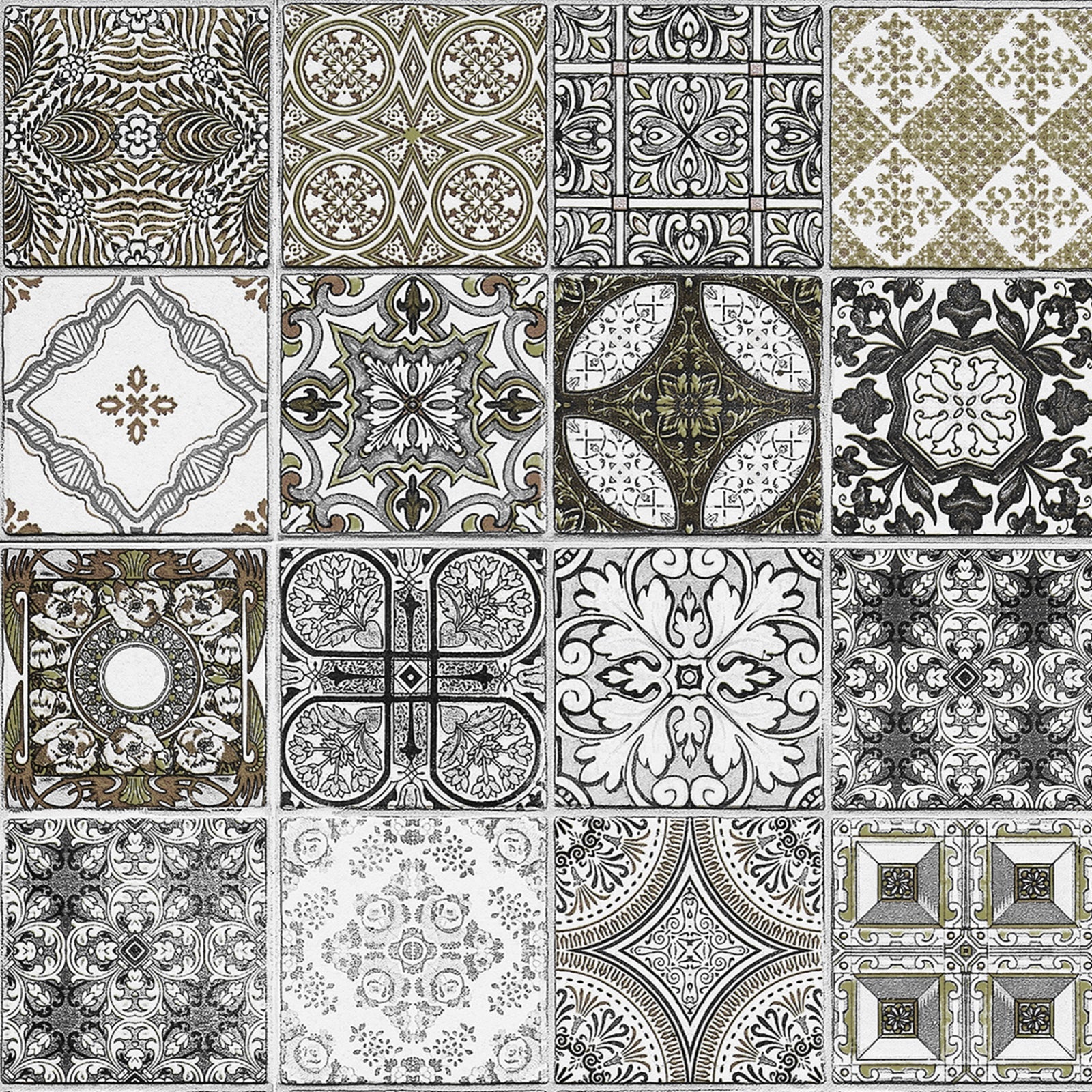 Badrückwand Patchwork