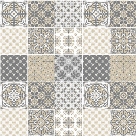 Badrückwand Patchwork