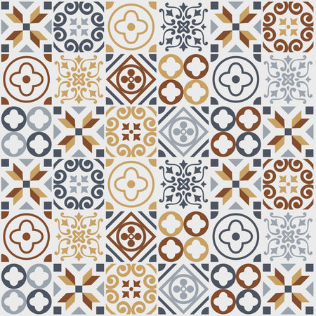 Duschrückwand Patchwork