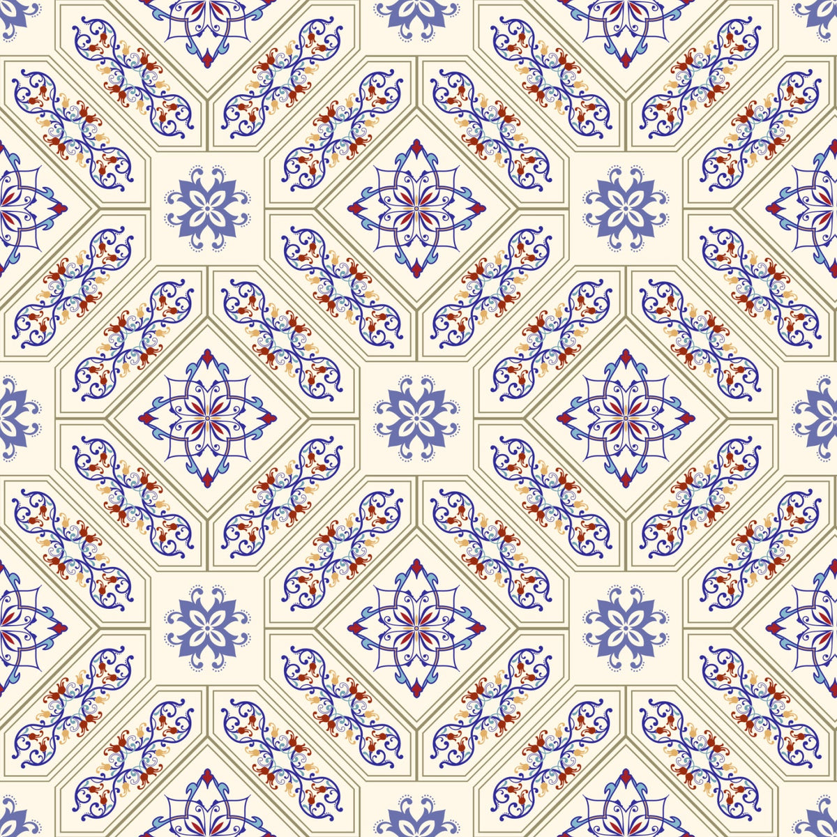 Duschrückwand Patchwork