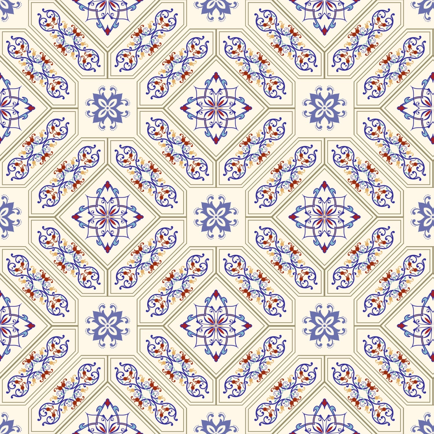 Duschrückwand Patchwork