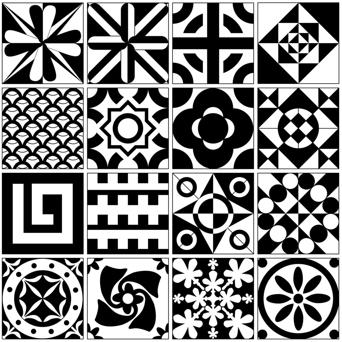 Duschrückwand Patchwork