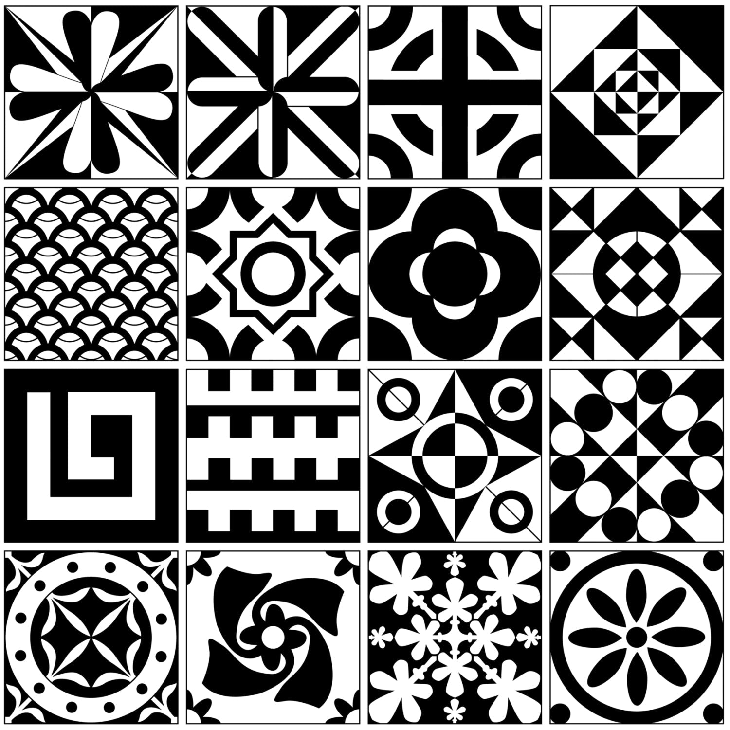 Duschrückwand Patchwork