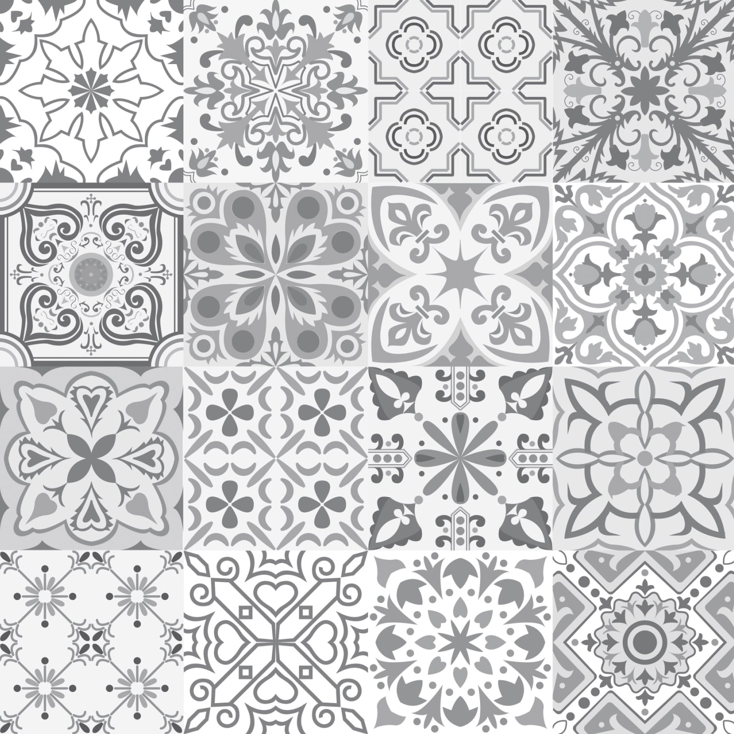 Duschrückwand Patchwork