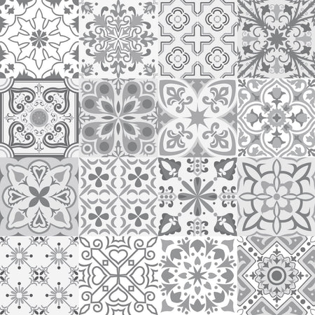 Duschrückwand Patchwork