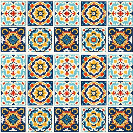 Duschrückwand Patchwork