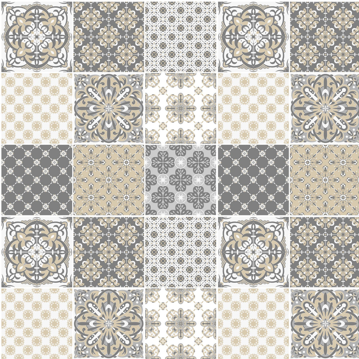 Duschrückwand Patchwork