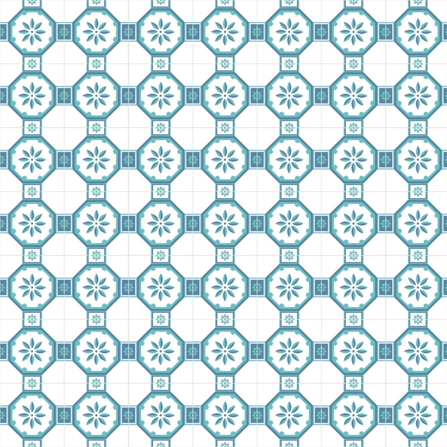 Duschrückwand Patchwork