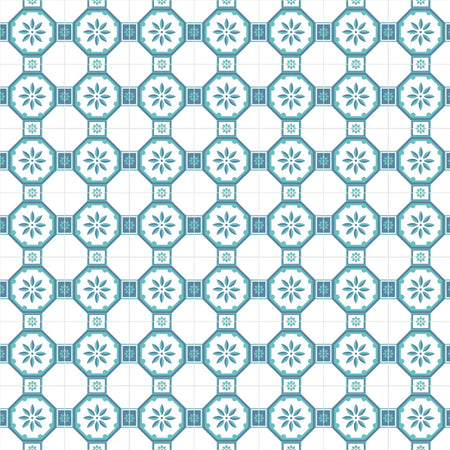 Duschrückwand Patchwork