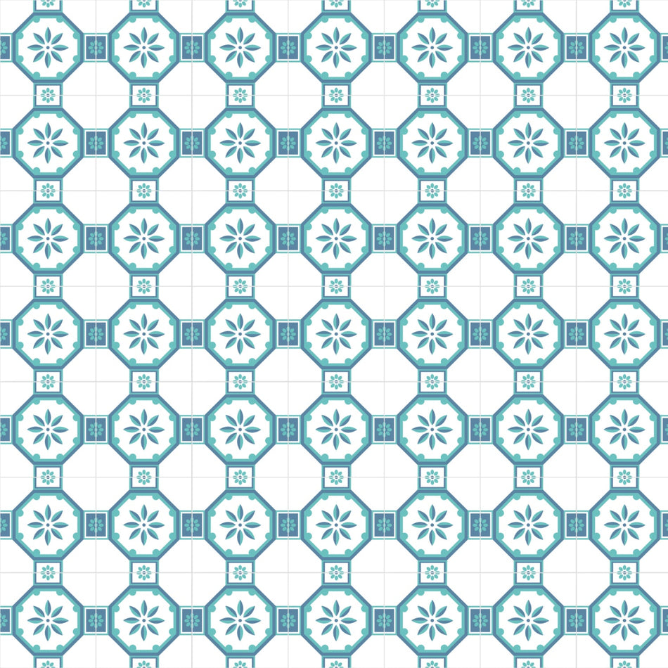 Duschrückwand Patchwork