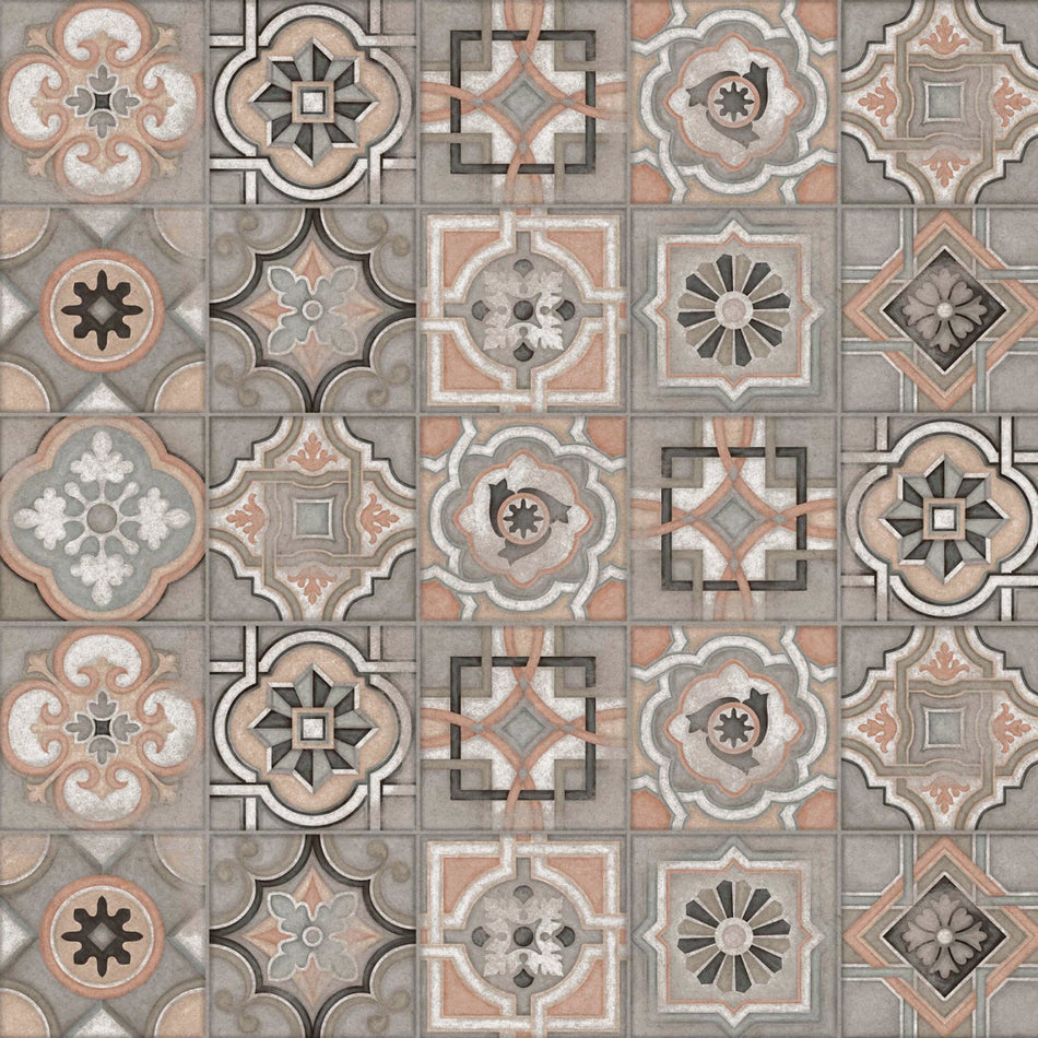 Duschrückwand Patchwork