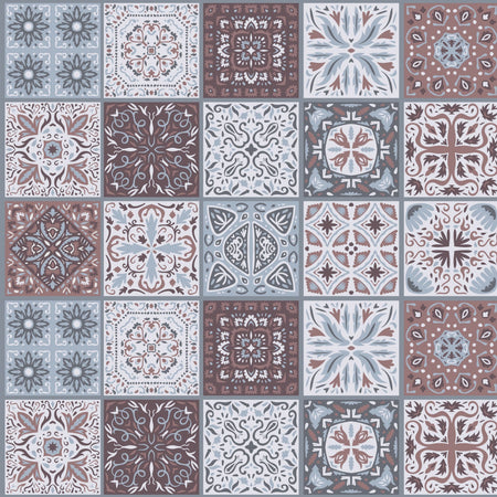 Duschrückwand Patchwork