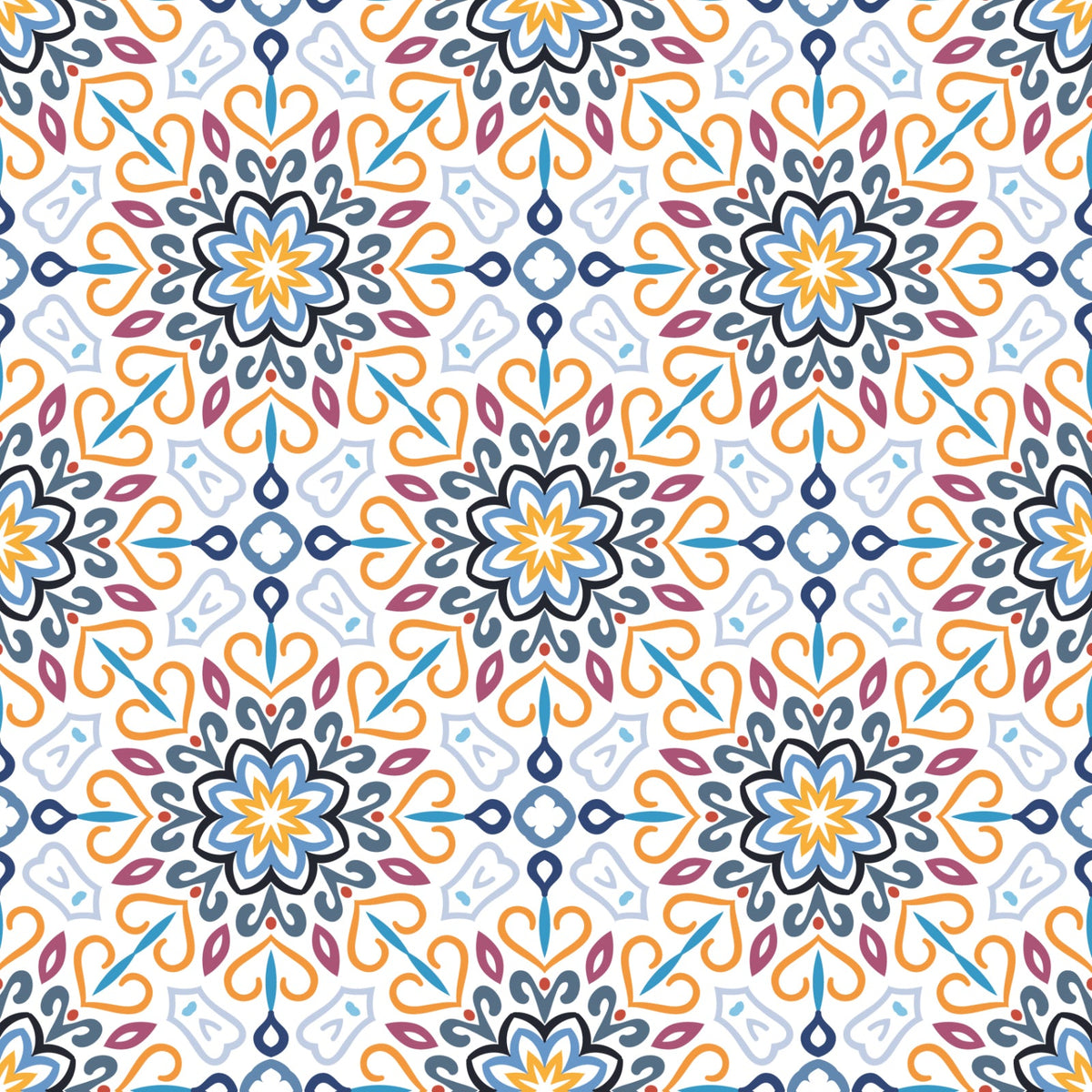 Küchenrückwand Blumen Ornament