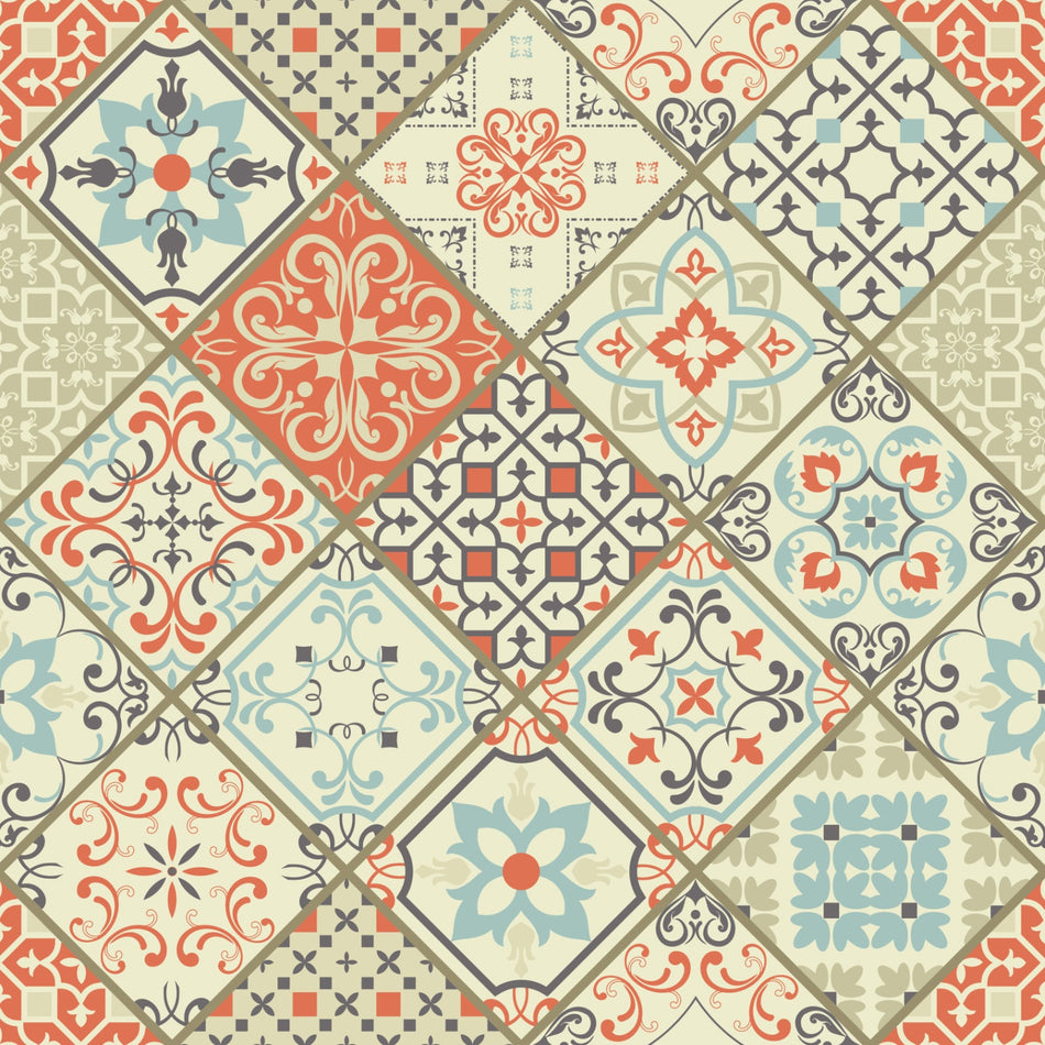 Küchenrückwand Blumen Ornament