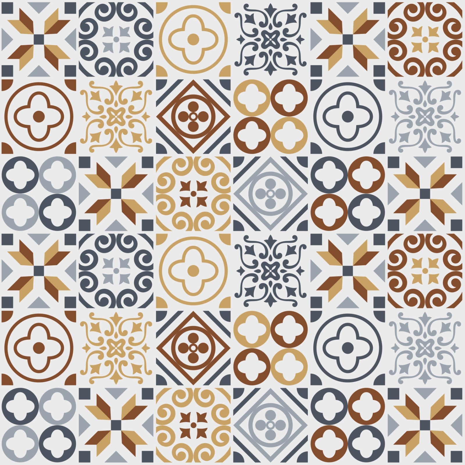 Toilettenrückwand Patchwork