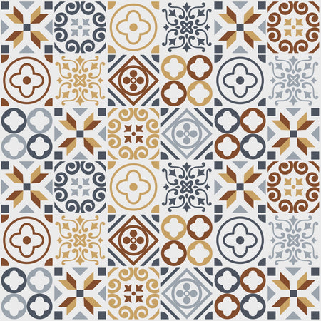 Toilettenrückwand Patchwork