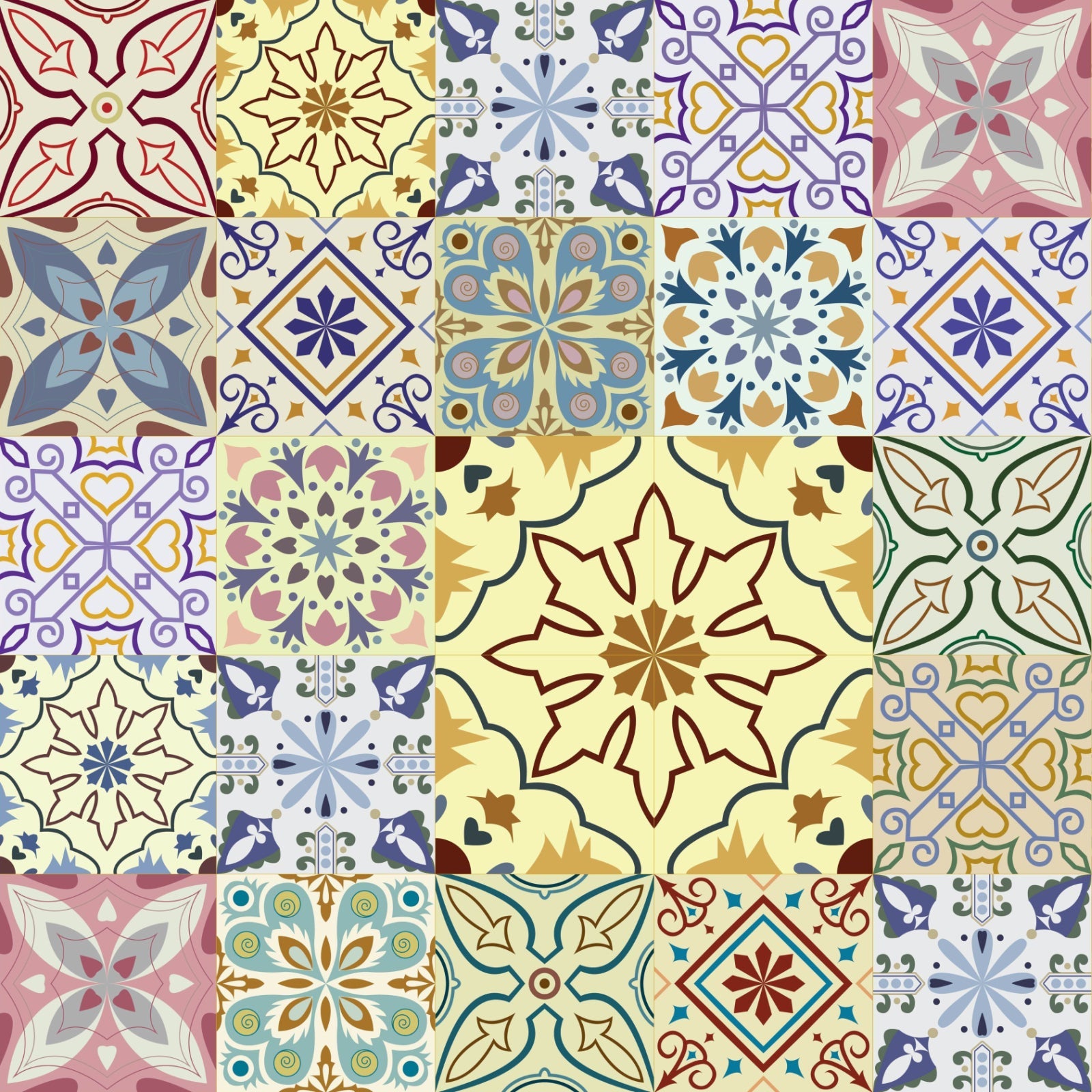 Toilettenrückwand Patchwork