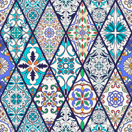 Toilettenrückwand Patchwork