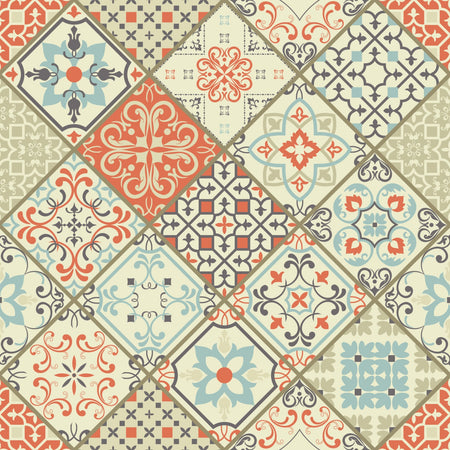 Toilettenrückwand Patchwork