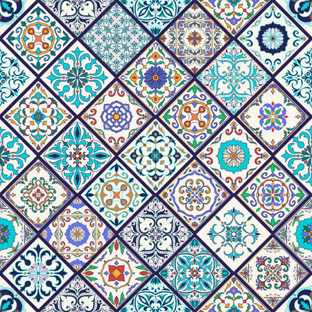 Toilettenrückwand Patchwork