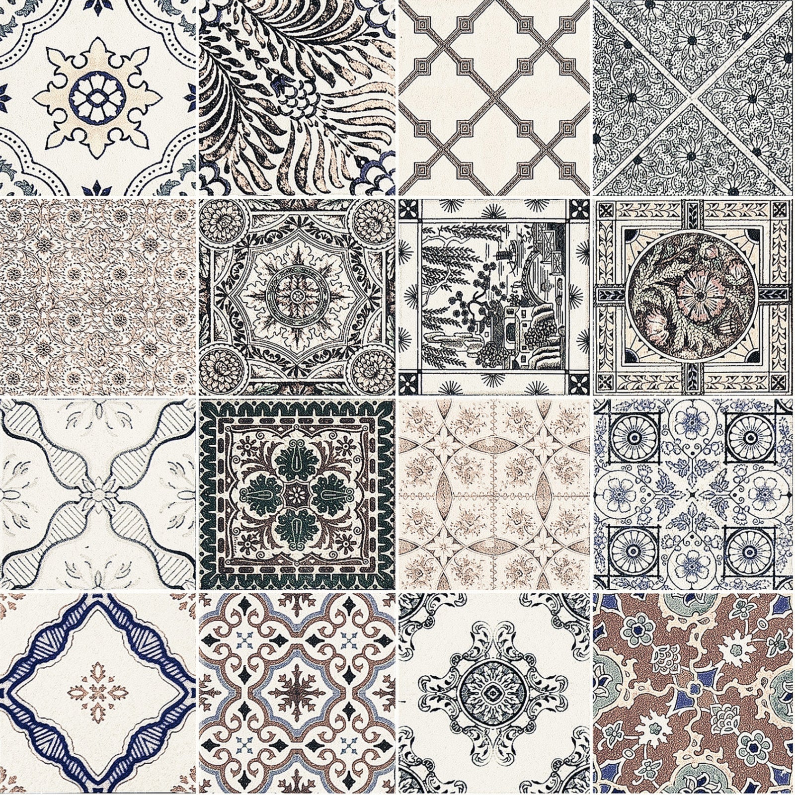 Toilettenrückwand Patchwork