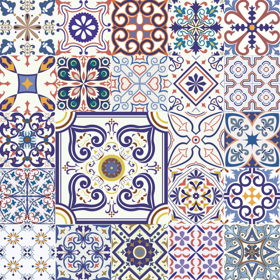 Toilettenrückwand Patchwork