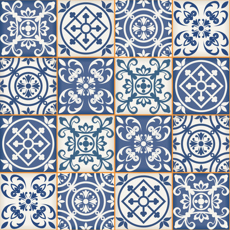 Toilettenrückwand Patchwork