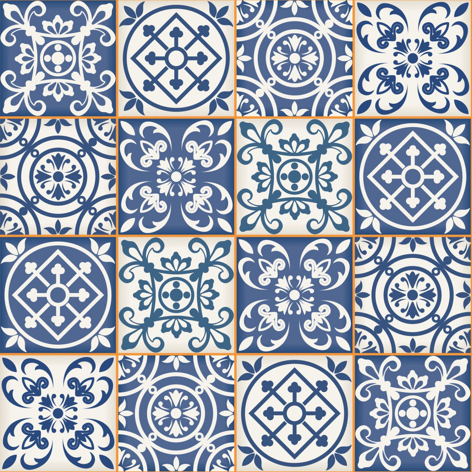 Toilettenrückwand Patchwork