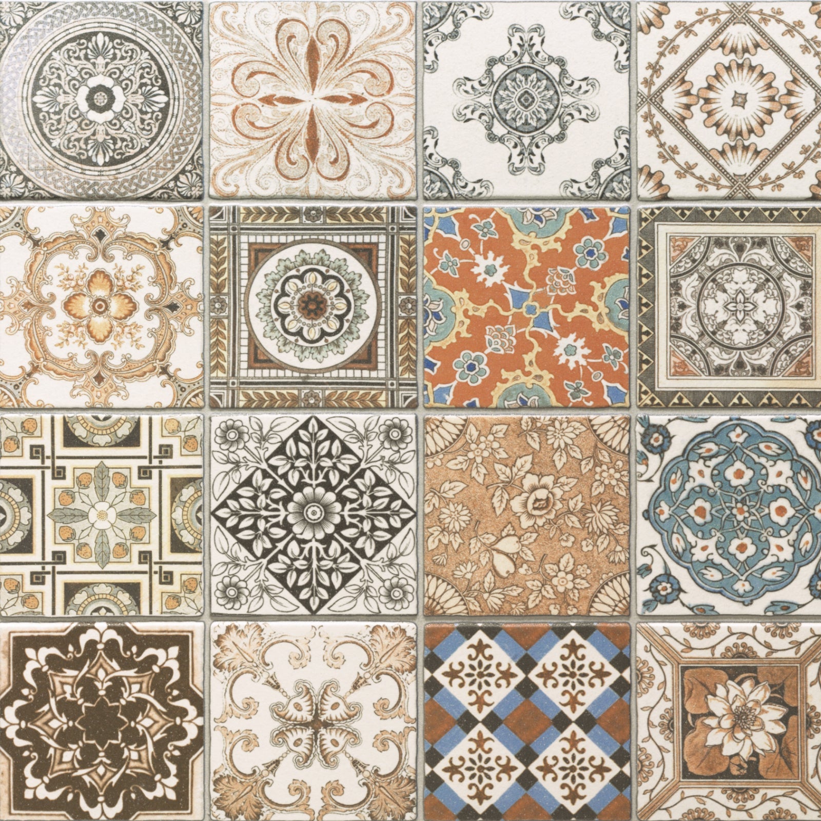 Toilettenrückwand Patchwork