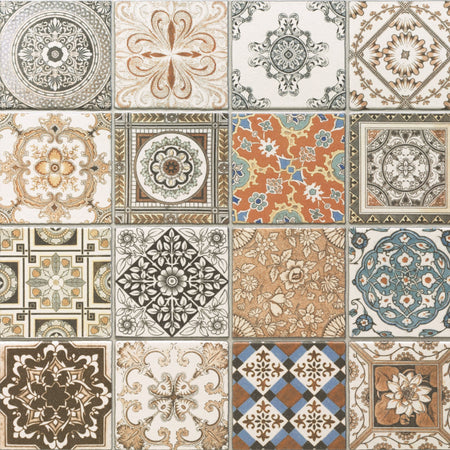 Toilettenrückwand Patchwork