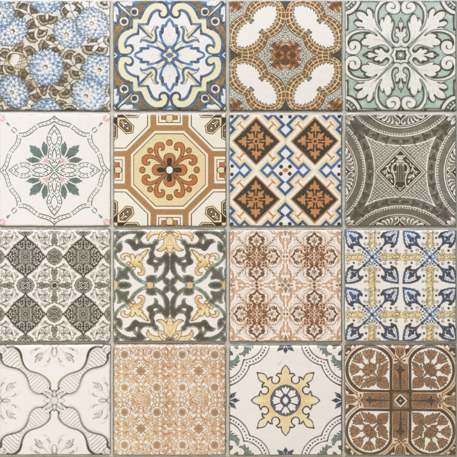 Toilettenrückwand Patchwork