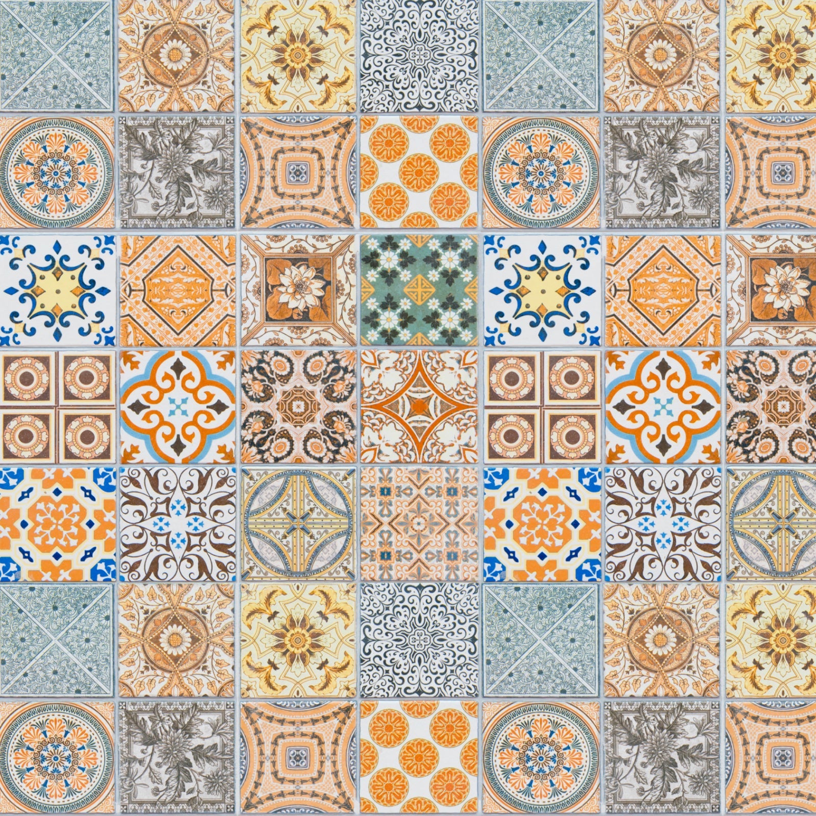 Toilettenrückwand Patchwork