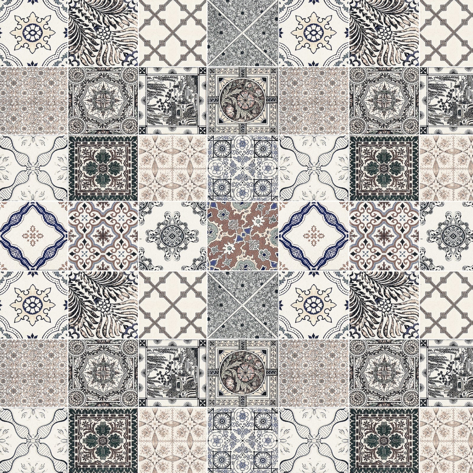 Toilettenrückwand Patchwork