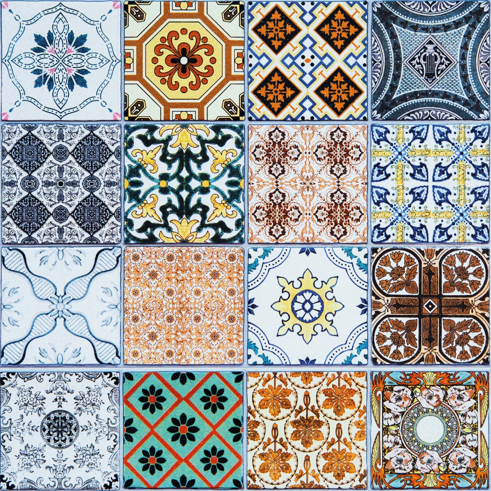 Toilettenrückwand Patchwork