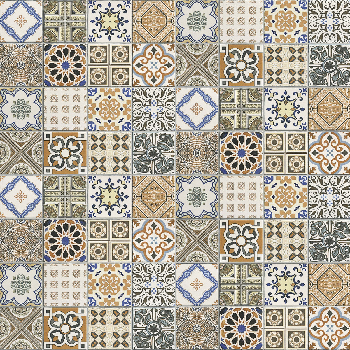 Toilettenrückwand Patchwork